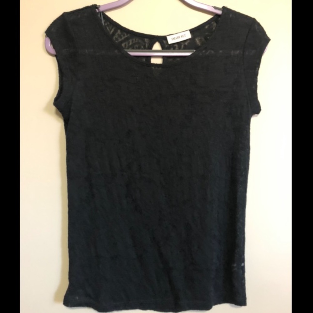 Black cap sleeve top🖤